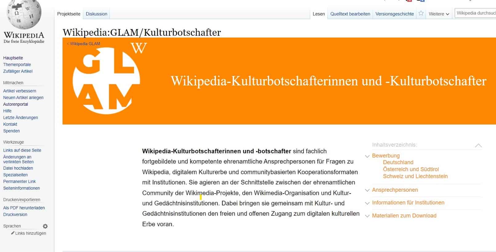 Become a Wikipedia Kulturbotschafter*in